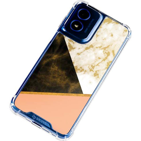 Colored Marble Moto G 5G (2024) Clear Case